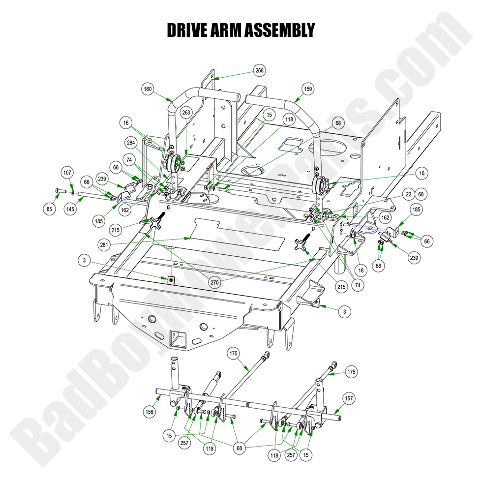2023 Rogue Drive Arm Assembly